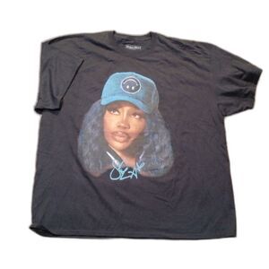 SZA SOS Tour Shirt 3XL Black Portrait Graphic Rap Tee Headgear Classics NWOT 3X